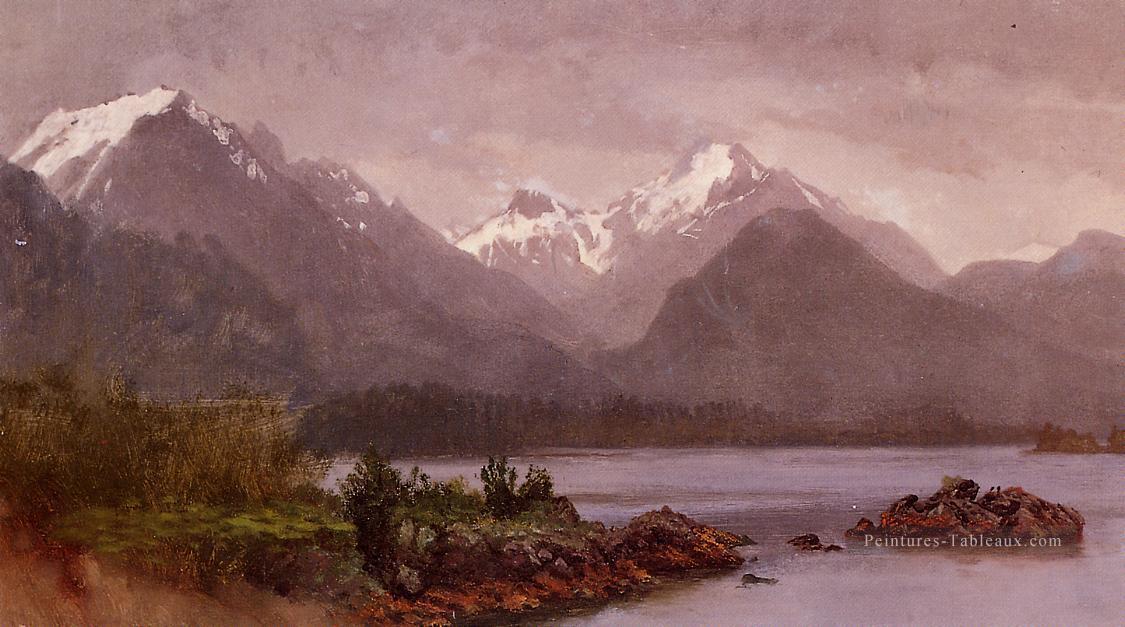 Le Grand Tetons Wyoming Albert Bierstadt paysage Peintures à l'huile
